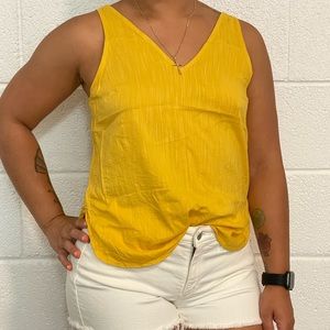 Yellow tank blouse